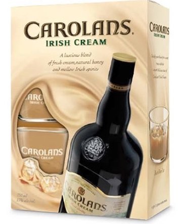 Carolans Irish Cream Liqueur Gift Set with Coffee Mug