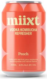 Miixt - Peach Vodka Kombucha (4 pack 12oz cans) (4 pack 12oz cans)