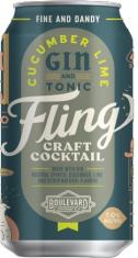 Boulevard Brewing Co. - Fling Cucumber Lime Gin & Tonic Craft Cocktail (414)