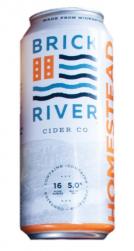 Brick River - Peach Homestead Cider (4 pack 16oz cans) (4 pack 16oz cans)