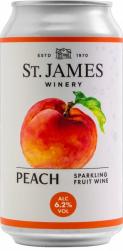 St. James Winery - Sparkling Peach Sweet Wine (375ml can) (375ml can)
